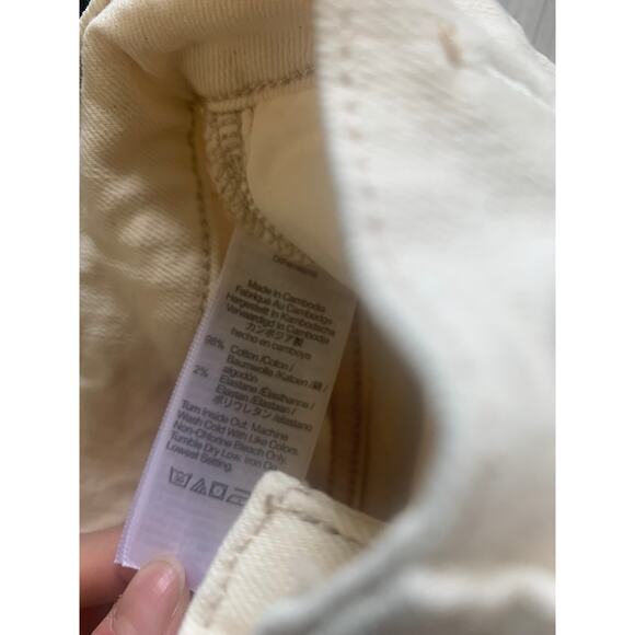 Madewell Women's The Perfect Vintage 90's Straight Leg Jean Tile White Size 28 - Picture 10 of 10